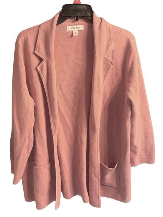 Nine West Sweaters - Nine West Blush Pink Open-Front Cardigan with Pockets
